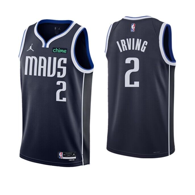 Men's Dallas Mavericks #2 Kyrie Irving Navy Statement Edition Stitched Basketball Jersey Men's Dallas Mavericks #2 Kyrie Irving Navy Statement Edition Stitched Basketball Jersey